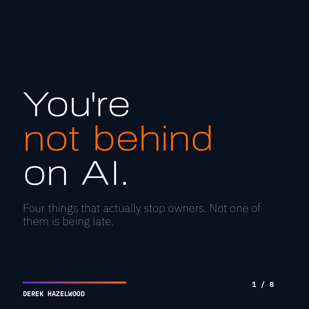 You're not behind on AI